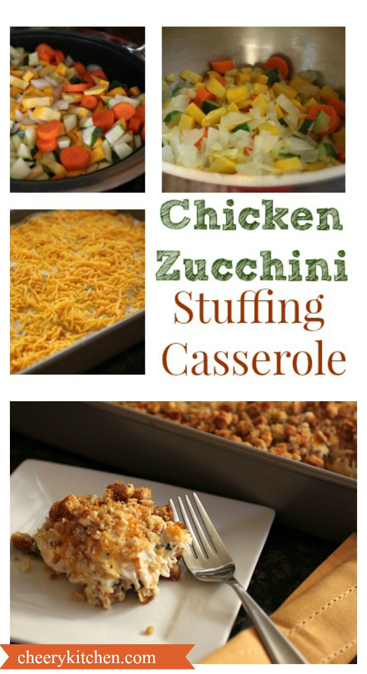 Chicken Zucchini Stuffing Casserole