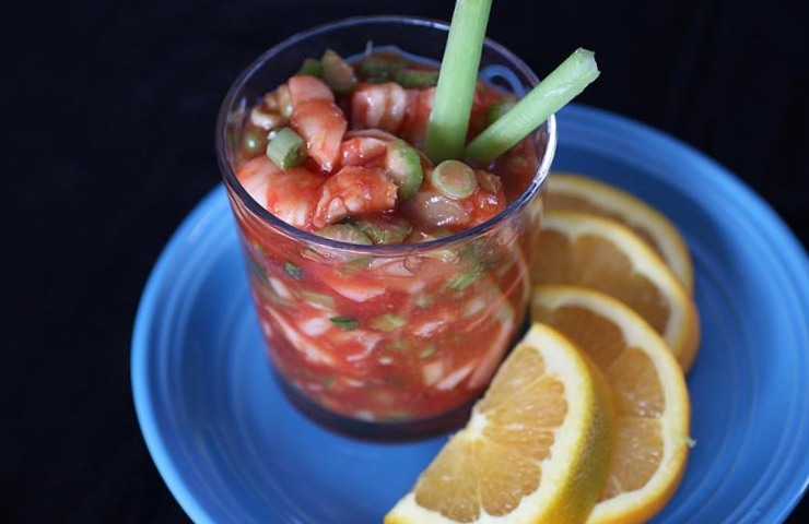 Spot Prawn Cocktail with Easy Cocktail Sauce