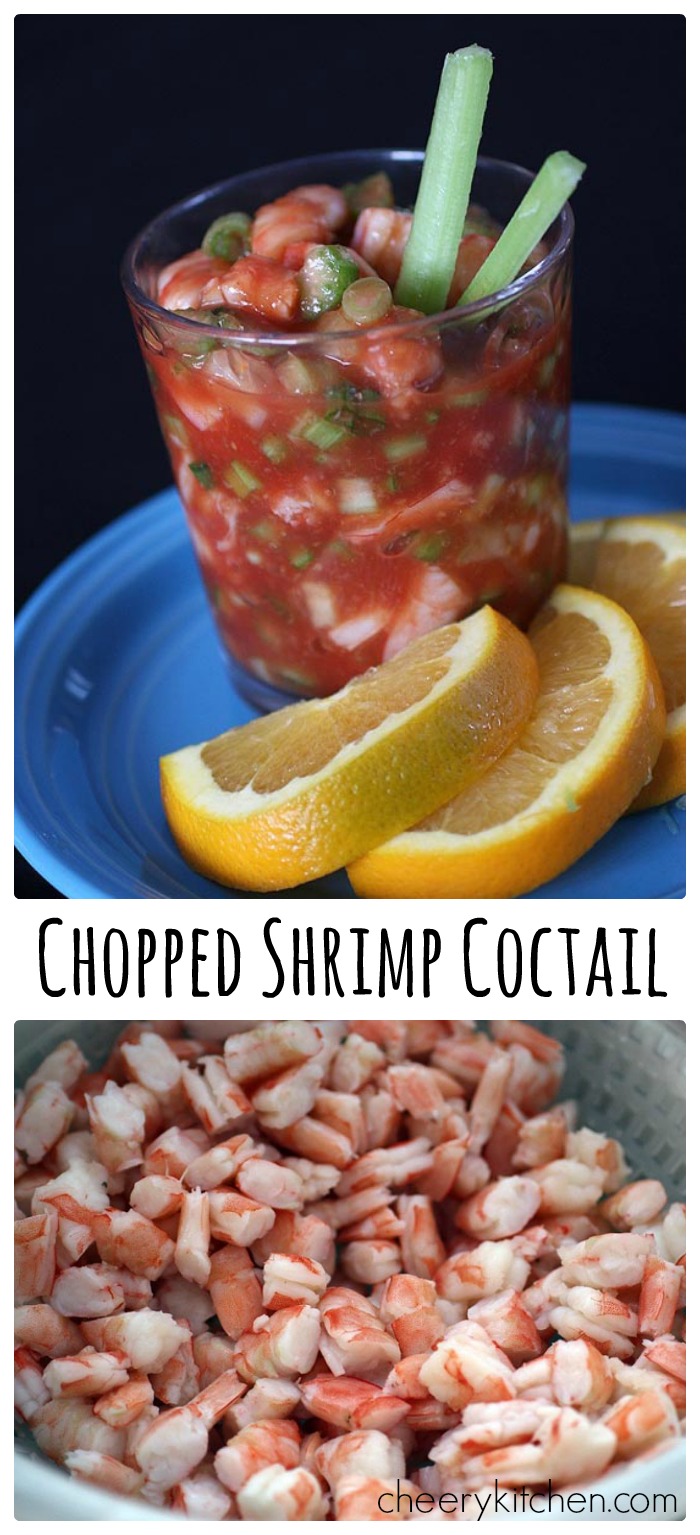 Looking for a heavenly appetizer or healthy meal? Chopped Shrimp Cocktail is perfect for parties year-round. Wait till you try the recipe for the best cocktail sauce ever!