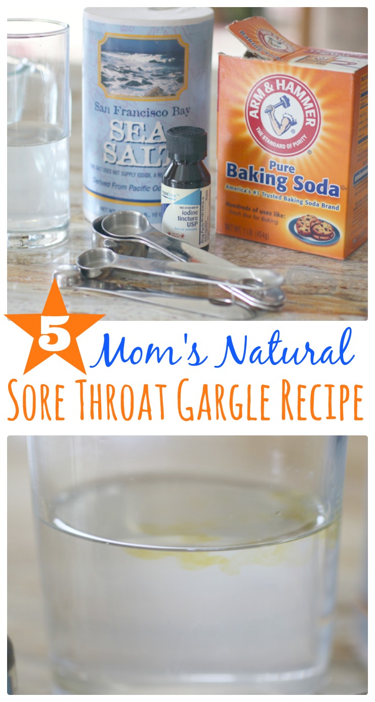 Mom's Natural Sore Throat Gargle Recipe