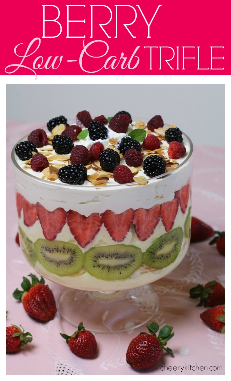 Share our Berry Low-Carb Trifle at your next party! Learn how to design the perfect trifle. You want our free printable that will help you create the trifle of your dreams!