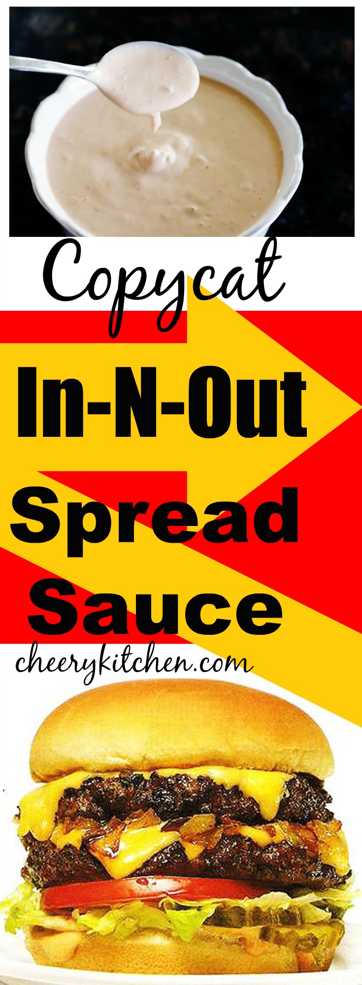 Make your fries and burgers amazing with our Copycat In-N-Out Spread Sauce. Serve it all double-double and animal style!