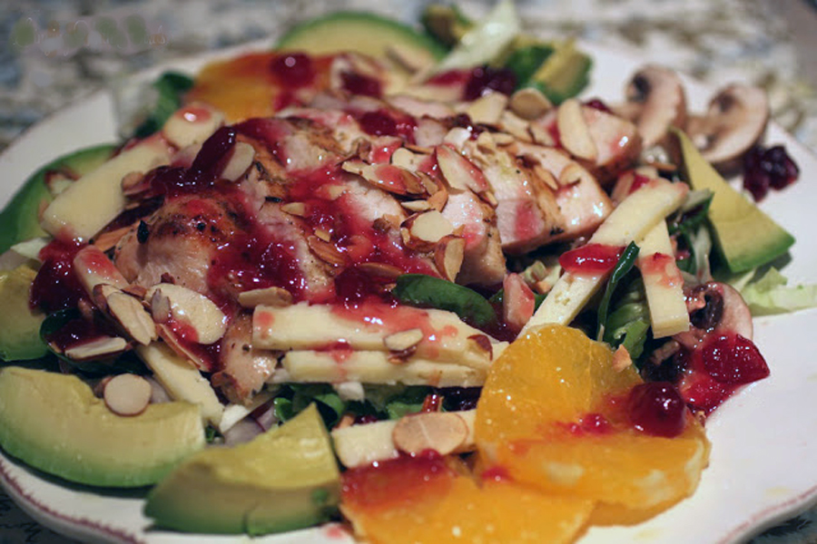 Cranberry Orange Grilled Chicken Salad