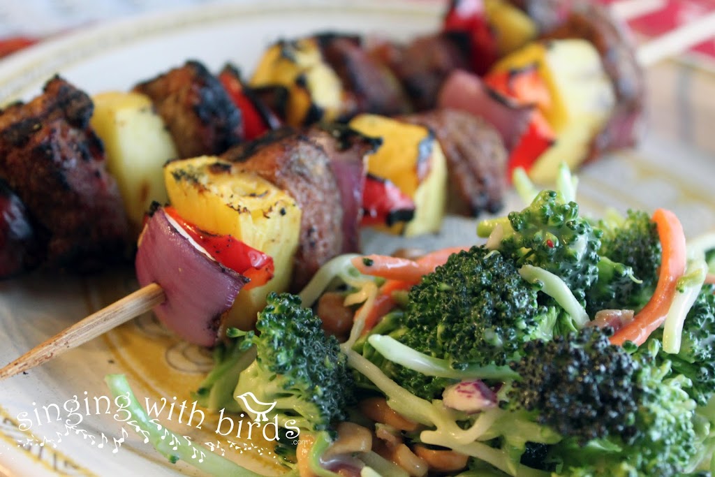 Grilled Caribbean Pork Kabobs