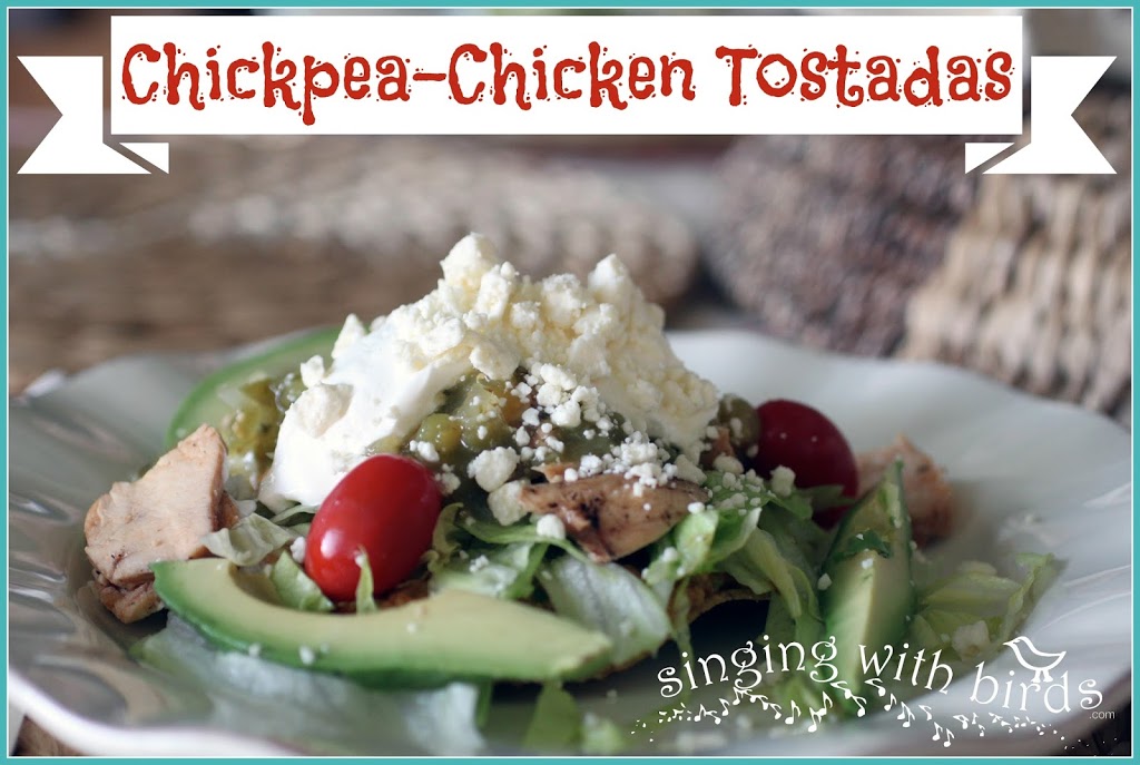 Chickpea-Chicken Tostadas