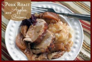 Pork Roast with Apples and Onions | cheerykitchen.com