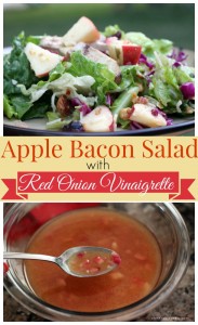 Perfection on a plate, Apple Bacon Salad is tangy and tantalizing, my new favorite salad for sure.