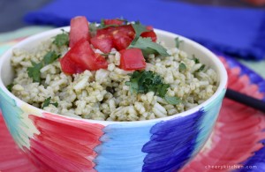 Mexican Rice with Cilantro Dressing