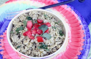 Mexican Rice with Cilantro Dressing