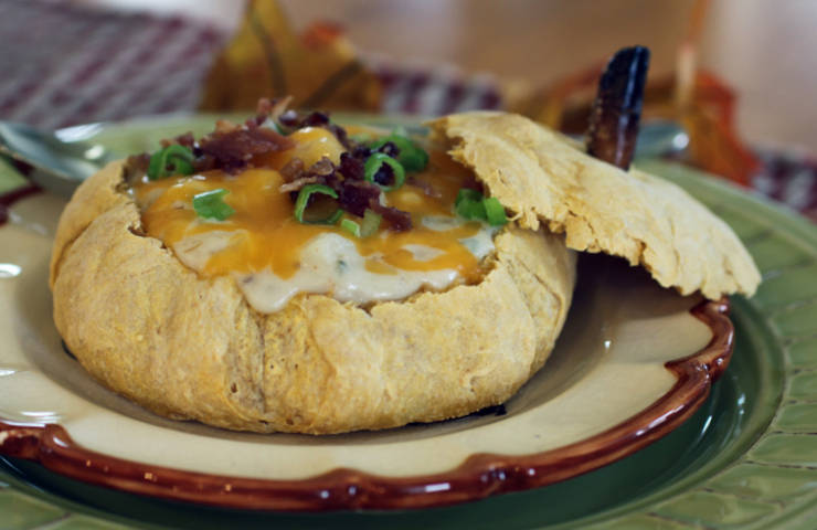 Artisan Pumpkin Bread Bowls