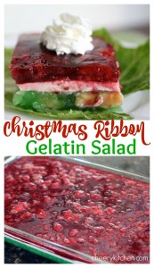 Christmas Ribbon Gelatin Salad