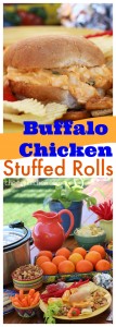 Buffalo Chicken Stuffed Rolls