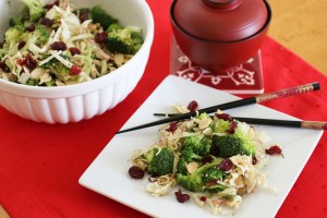 Broccoli Cabbage Cranberry Salad