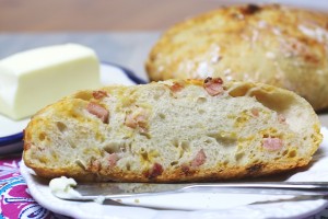 Artisan Ham and Cheese Bread