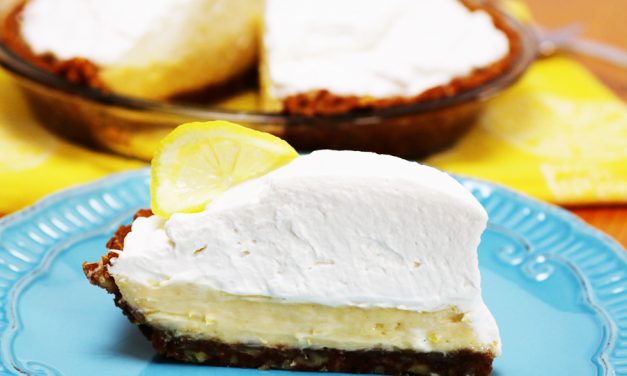 Ginger Pecan Crusted Lemon Creme Pie