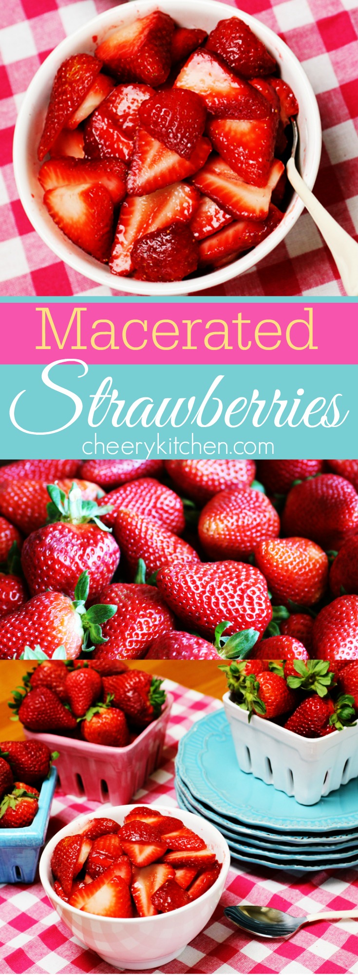 Serve or freeze macerate strawberries, all you have to do is sprinkle sugar on them, which draws out their juices so they become soft and sweet and deliciously saucy.