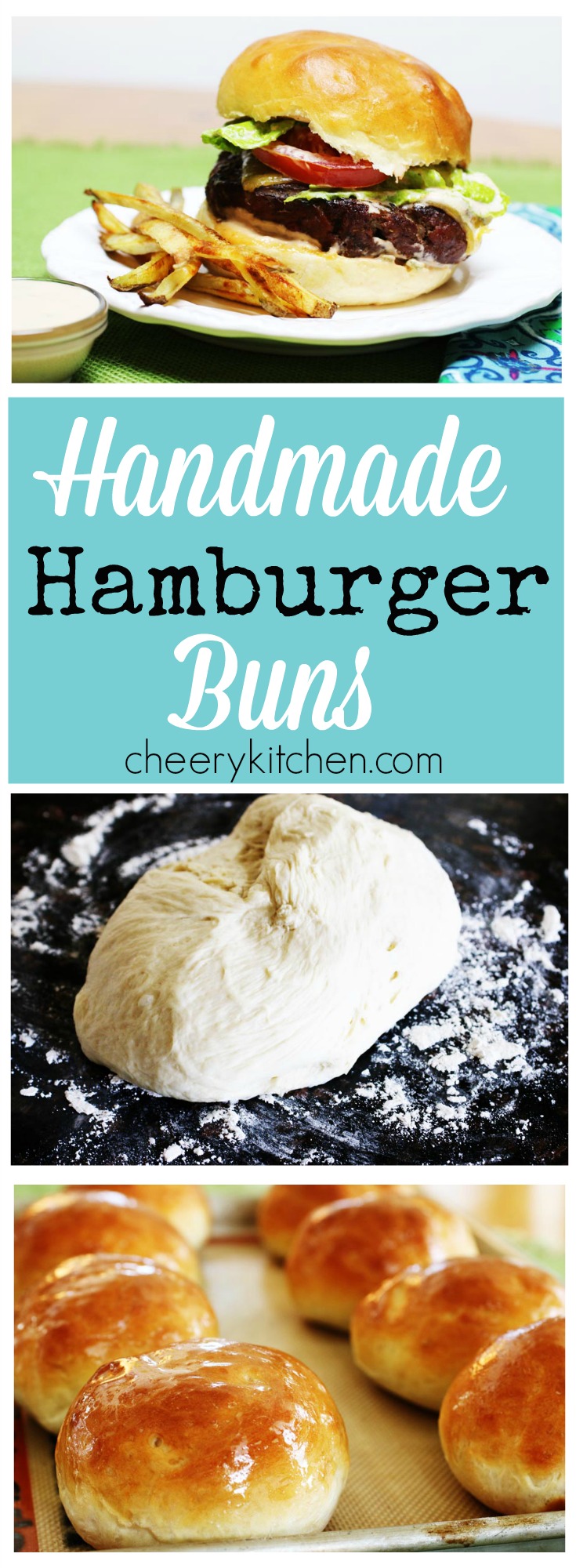 Kick your grilled burgers up a notch with Homemade Hamburger buns that are soft and chewy, so much better than what comes out of a plastic bag!